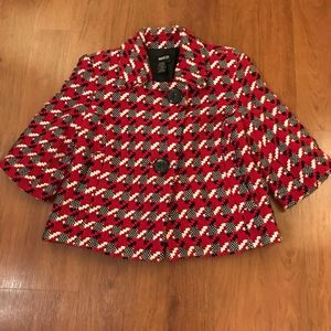 🎈sale🎈Metrostyle Jacket Maroon, Bk White Sz 4